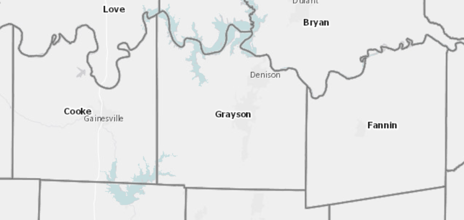 Figure A: Texoma Region: Cooke County, Grayson County, Fannin County